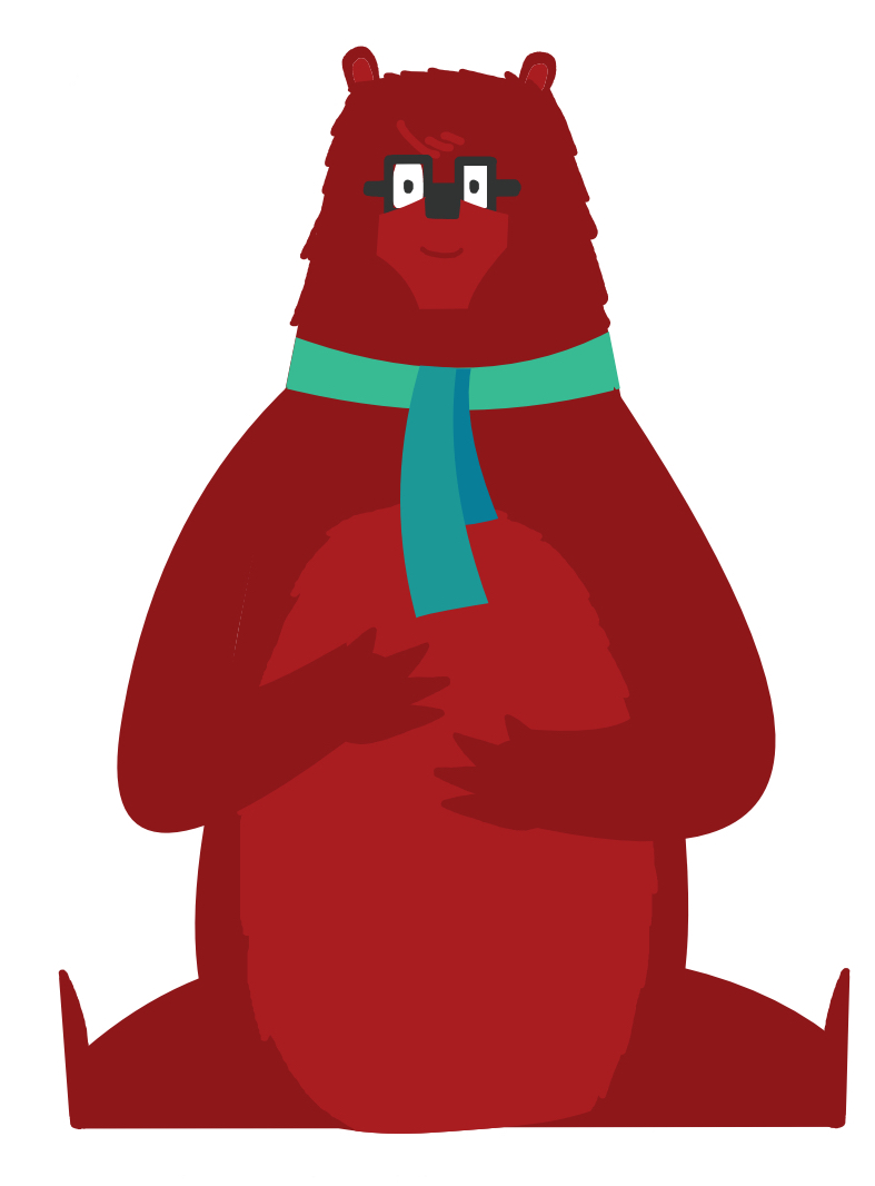 Bear Character Playground Gingerbread Recipe An illustration of a bear