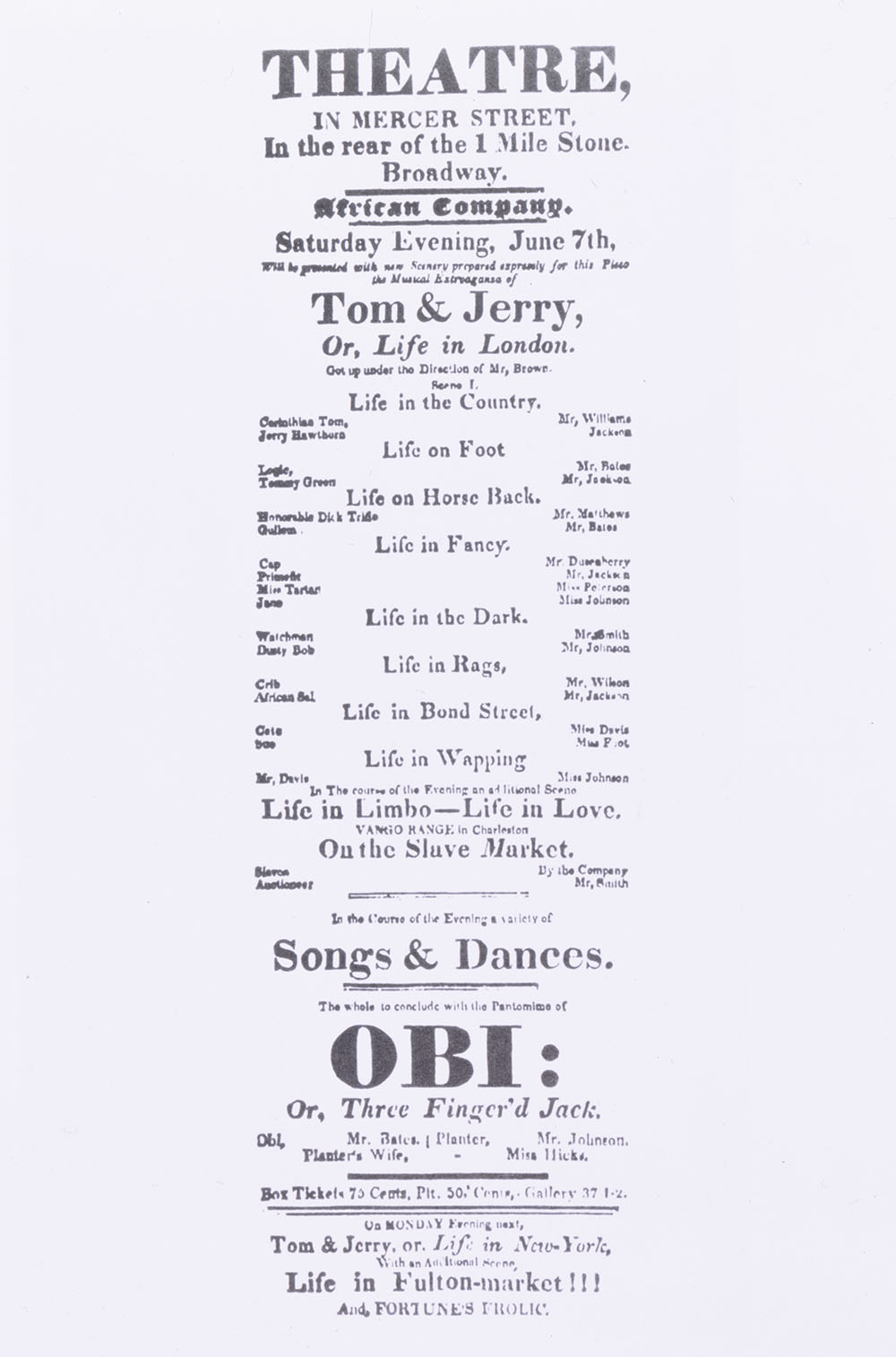 A poster advertising performances at the Grove Theatre.
